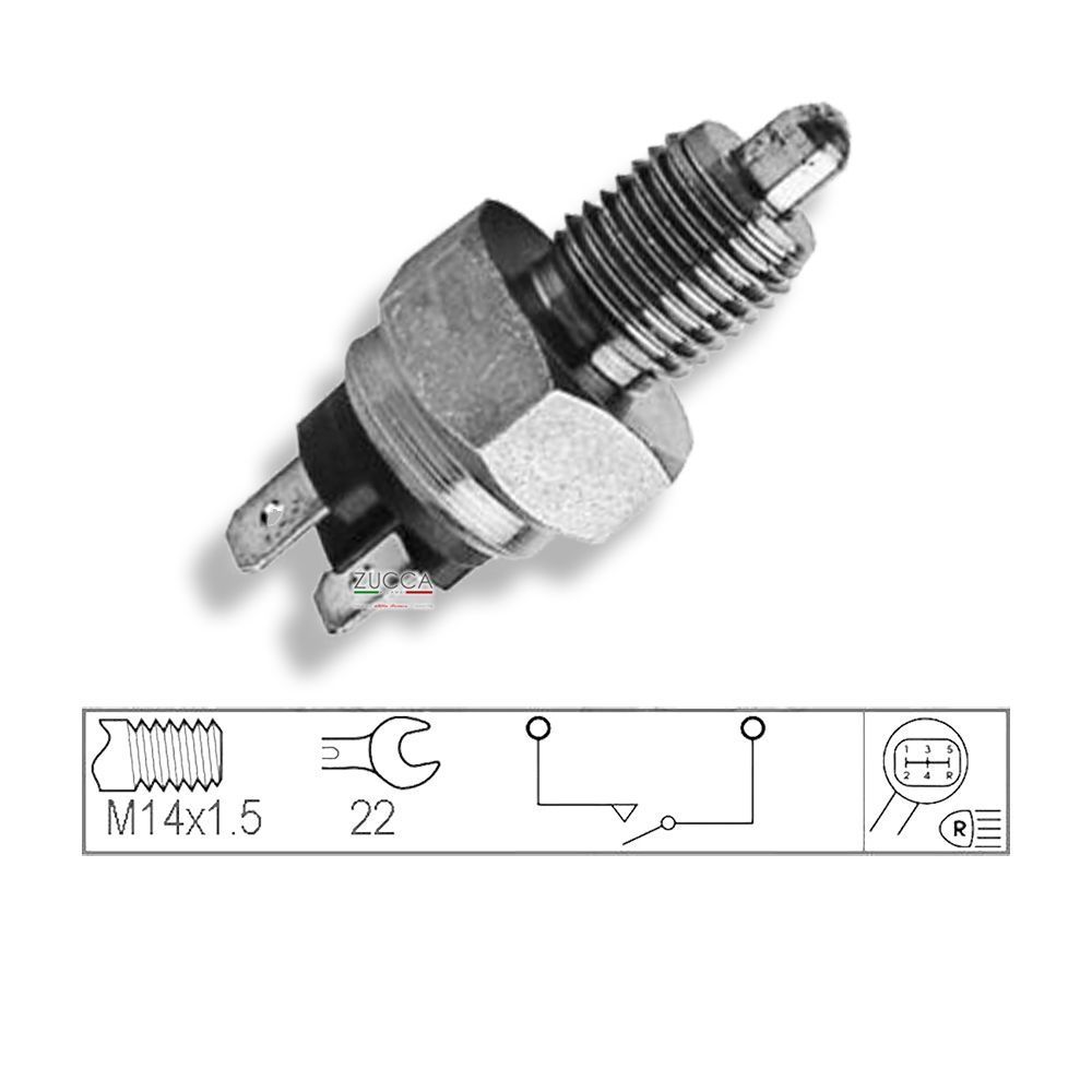 FACET Interruttore Luce Di Retromarcia 7.6077 - Compatibile Con Mercedes-Benz (W124, W201, R129, W463)