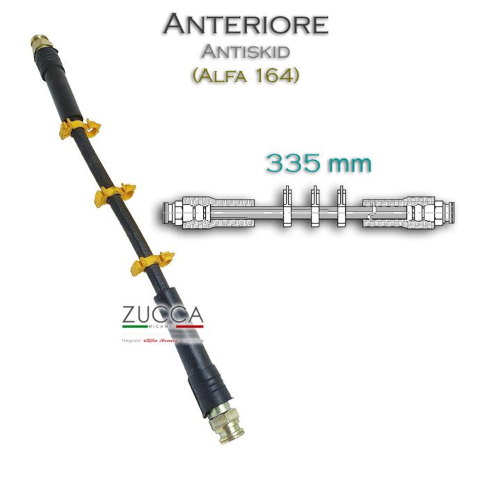 Tubo Freno Anteriore Versione con ANTISKID (Alfa 164)