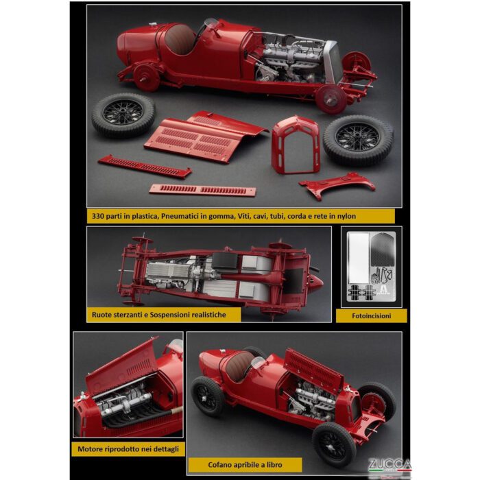 1/12 - Alfa Romeo - F1 8C 2300 MONZA N 28 WINNER MONACO GP 1932 TAZIO NUVOLARI - immagine 2