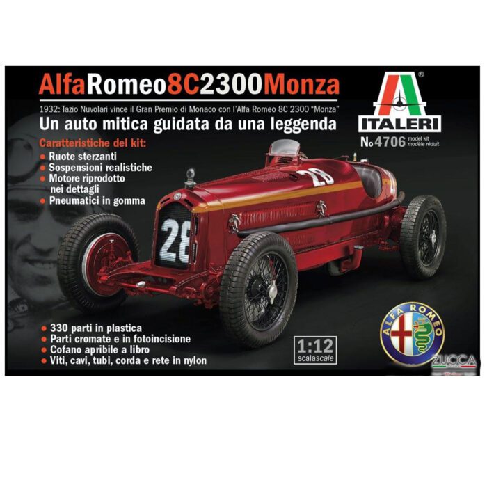 1/12 - Alfa Romeo - F1 8C 2300 MONZA N 28 WINNER MONACO GP 1932 TAZIO NUVOLARI - immagine 4