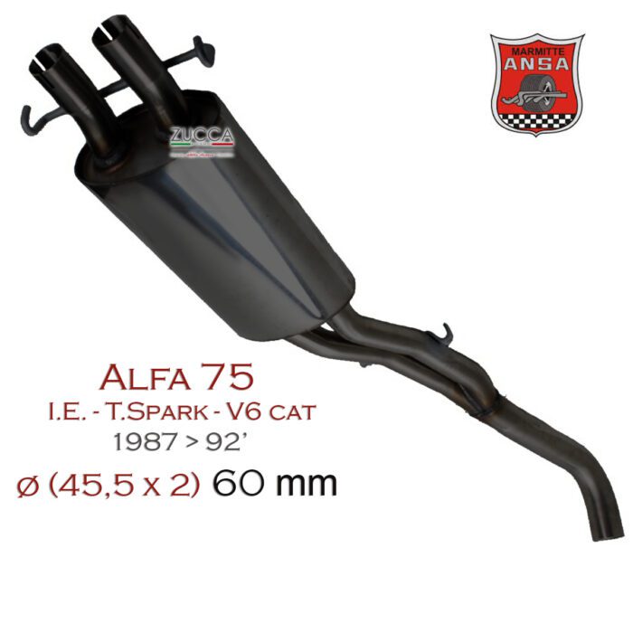 Sezione Centrale - "ANSA" (Alfa 75 - I.E. / T.Spark / V6 Busso) Con Catalizzatore