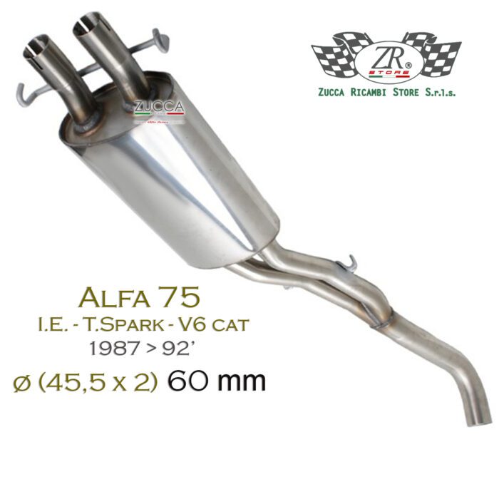 Sezione Centrale (Alfa 75 - I.E. / T.Spark / V6 Busso) Con Catalizzatore