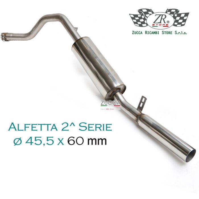 Sezione Terminale "Dritto Ø 45,5 x 60 mm" (Alfetta Berlina - 1.6/1.8/2.0 dal 1972>85')