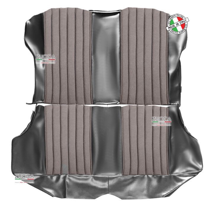 Fodera Sedile Posteriore (Sprint GT Veloce 1965>68') - "Nero" TexAlfa/Pannetto Grigio