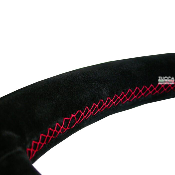 Volante NARDI - "DEEP CORN" Ø 350 mm - Camoscio & Cuciture Rosse - immagine 2