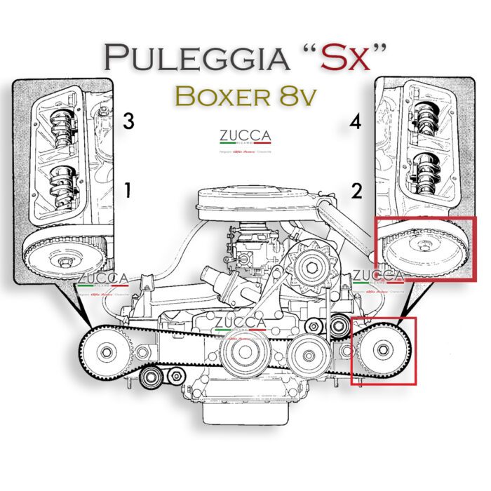 Puleggia Distribuzione Sinistra Alfa Sud - immagine 2