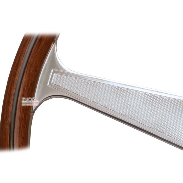 Volante NARDI - "Anni 60" - Ø 380 mm  Legno Argento - immagine 2