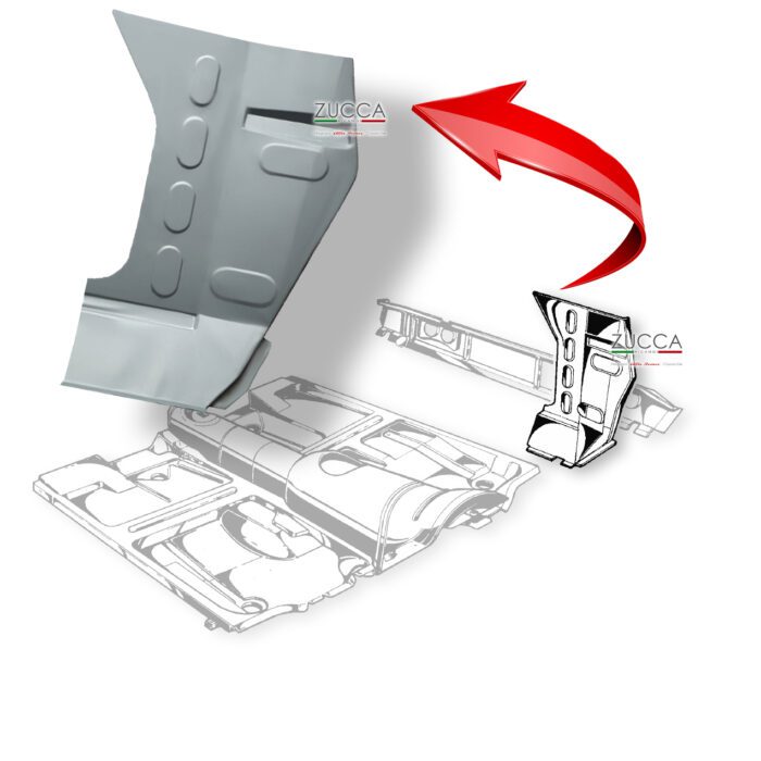Lamierato Laterale Sx - Sotto Cruscotto (105/115 - Duetto)