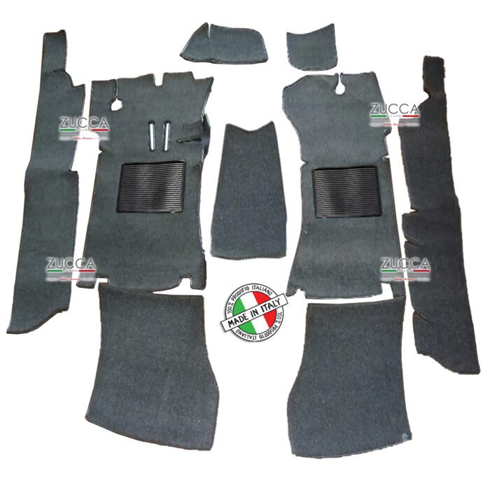Set Completo Tappeti In Moquette (Junior Zagato 1.300 – 105) Antracite