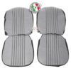 Coppia Fodere Sedili Ant. (GT Junior 1.300/1.600 cc - 1966>73') Pannetto Grigio/Skay Nero