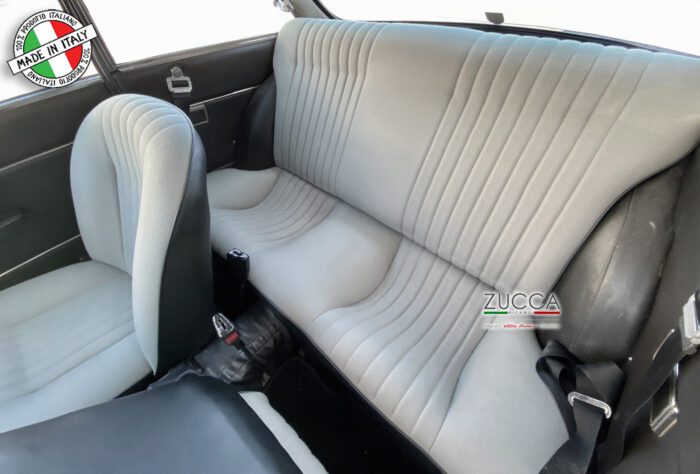 Fodera Sedile Post. (GT Junior 1.300/1.600 cc - 1966>73') Pannetto Grigio/Skay Nero - immagine 2