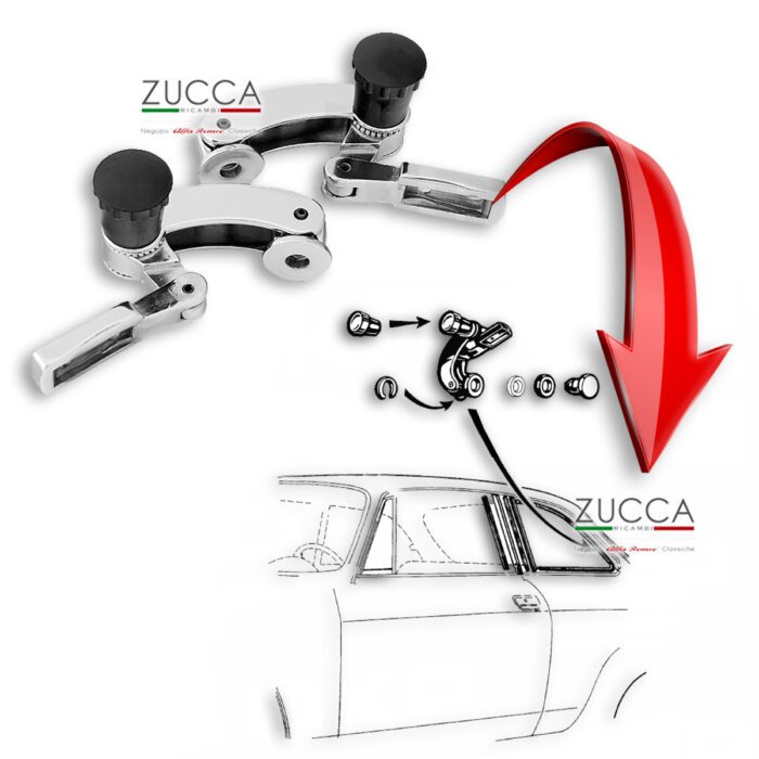 Set (2 pz) Leve Apertura Voletti (Serie: 105/115 - GT Bertone)