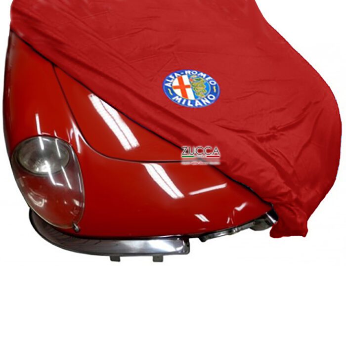 Copri Auto - Rosso Con Logo (Duetto Osso di Seppia)