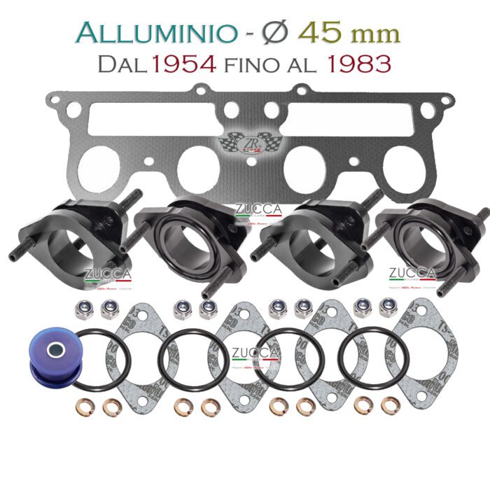 KIT Flange Carburatore "Alluminio" da Ø 45 mm (dal 1954 al 83')