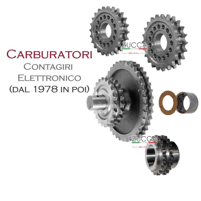Set (6 pz.) Ingranaggi Distribuzione (115/116/162 - 78'>) Carburatori / RPM Elettronico