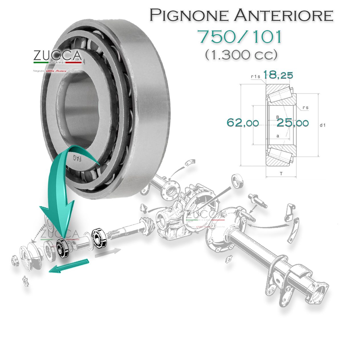 Cuscinetto A Sfera Per Mulinello Shimano Spheros 5000FA, 6000FA, 8000FA - Ricambio Originale