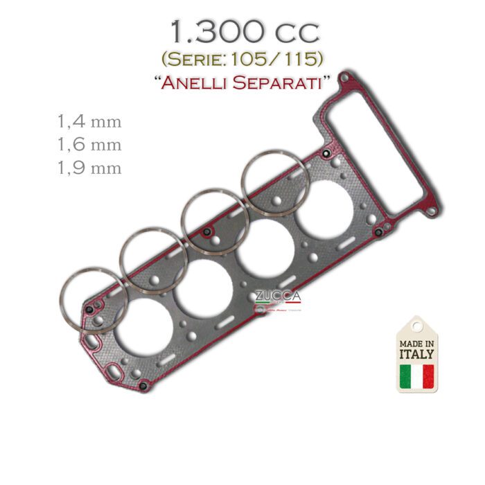 Guarnizione Testata - 1.300 cc (Serie: 105/115) "Anelli Separati"