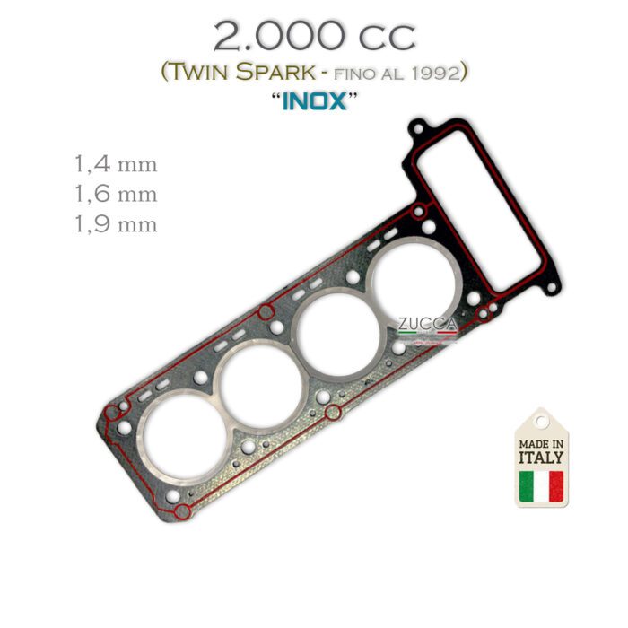 Guarnizione Testata – 2.000 cc T. Spark (Alfa75 - 155/164 – fino 1992) "Bordata INOX"