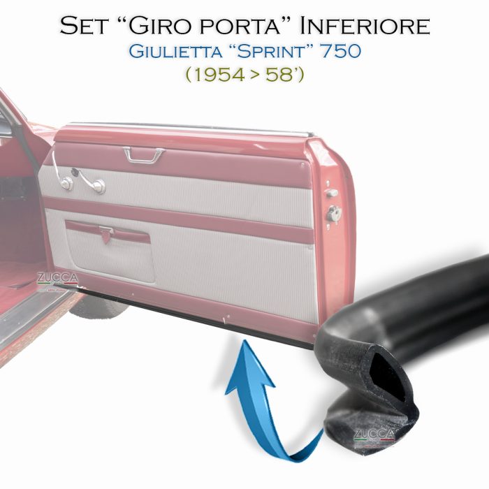Coppia (2 pz.) Guarnizioni Giro Porta Dx & Sx (Giulietta SPRINT 750)