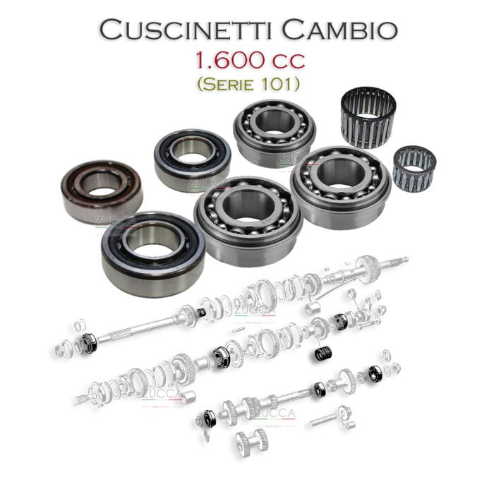 Kit Cuscinetti Cambio (1.600 cc - Serie 101)