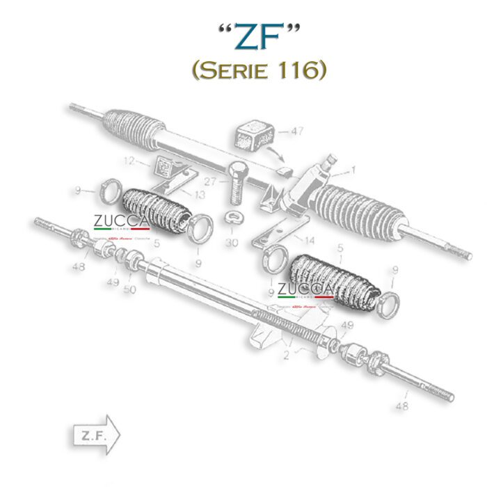 Kit Cuffie Coassiale Sterzo - ZF (Serie 116) - immagine 2