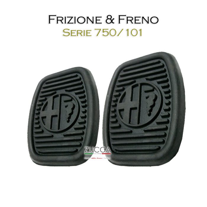 Coppia Gomme Pedali Freno e Frizione (750/101) - "Con LOGO"
