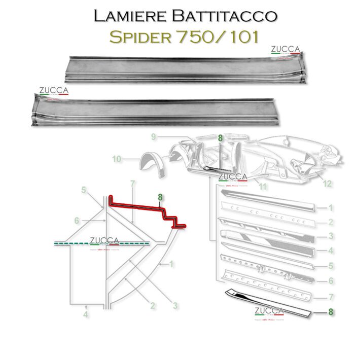 Lamiera Battitacco (Spider 750/101)