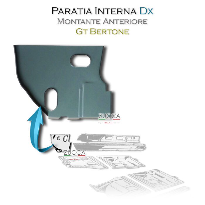 Paratia Interna Dx Montante Ant. (GT Bertone Serie 105/115)