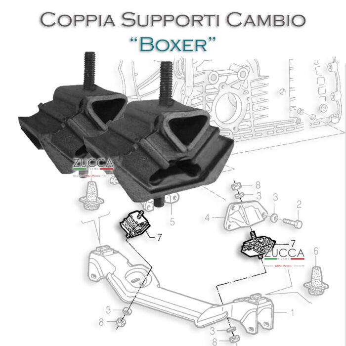 Coppia Supporti (2 pz.) Cambio Laterali (Motori Boxer)