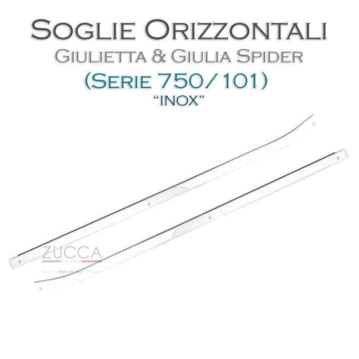 Coppia (2 pz.) Soglie Interne - Orizzontali (Giulietta/Giulia 750-101 - Spider)