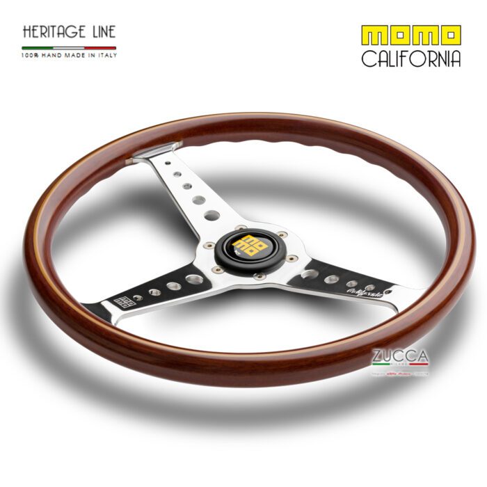 Volante in Legno MOMO 350 mm "CALIFORNIA" Heritage Wood - immagine 3