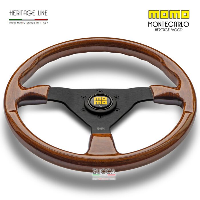 Volante in Legno MOMO 350 mm "MONTECARLO" Heritage Wood - immagine 2
