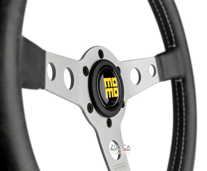Pulsante Clacson Centrale - "MOMO" Heritage Black - immagine 2