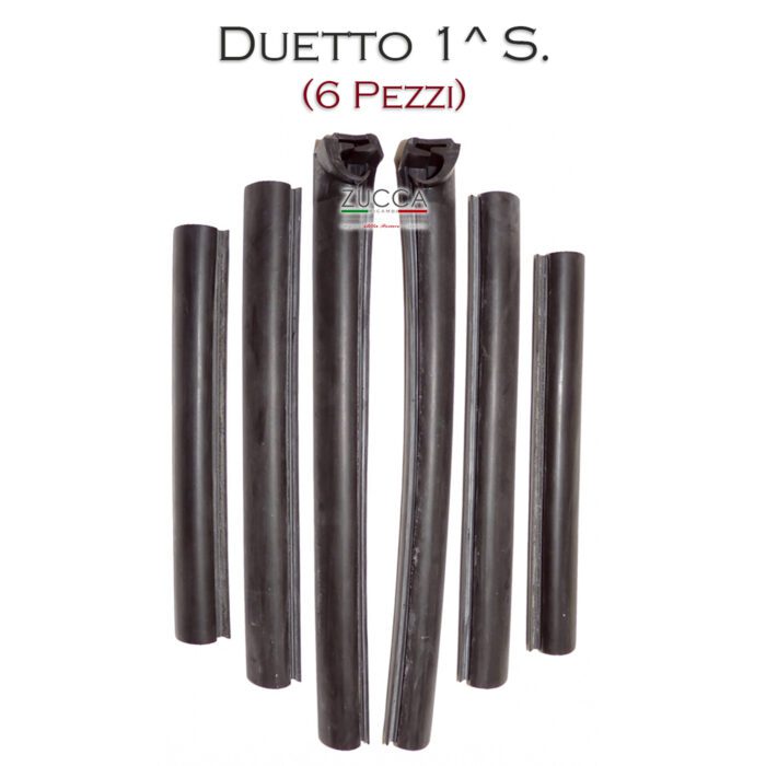 Set Guarnizioni laterali (6 pz.) Capote (Spider 1^ Serie "Osso di Seppia" 1966>69')