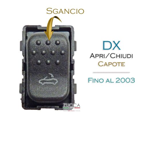 Interruttore Sgancio Capote Lato Dx - Mono Scatto (Spider 916 - Fino al 2003)