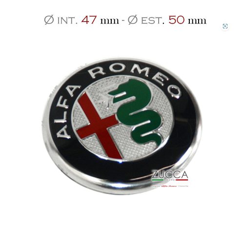 Fregio Cerchi in Lega per Alfa Romeo (Ø int. 47 mm - Ø est. 50 mm) Tipo 3