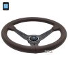 Volante NARDI – “DEEP CORN” Ø 350 mm – Pelle Marrone Liscia - immagine 2