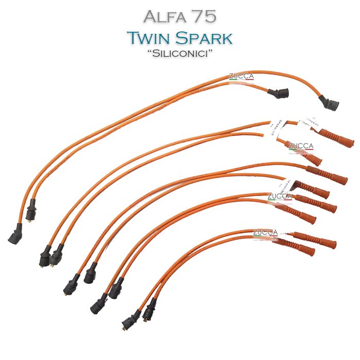 Cavi Spinterogeno (Alfa 75 - Twin Spark) "Siliconici"