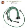 Set Cavi Candela (FIAT 124 Spider 2.000 I.E.) Ø 7 mm Silicone Verde
