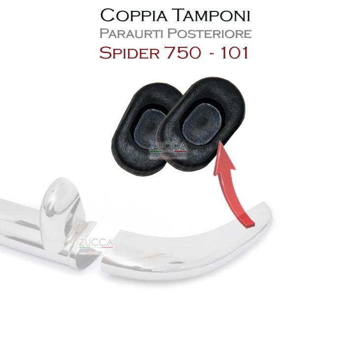 Coppia (2 pz.) Tamponi Distanziali - Paraurti Post. (Spider 750 - 101)
