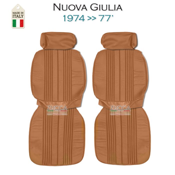 Coppia Fodere Sedile Ant. (Nuova Giulia 1.3 / 1.6 - 1974>77′) – “Panno & Skay Cinghiale”