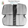 Fodera Sedile Post. con Bracciolo (Nuova Giulia 1.3 / 1.6 - 1974>77′) – “Panno Indaco & Skay Nero”