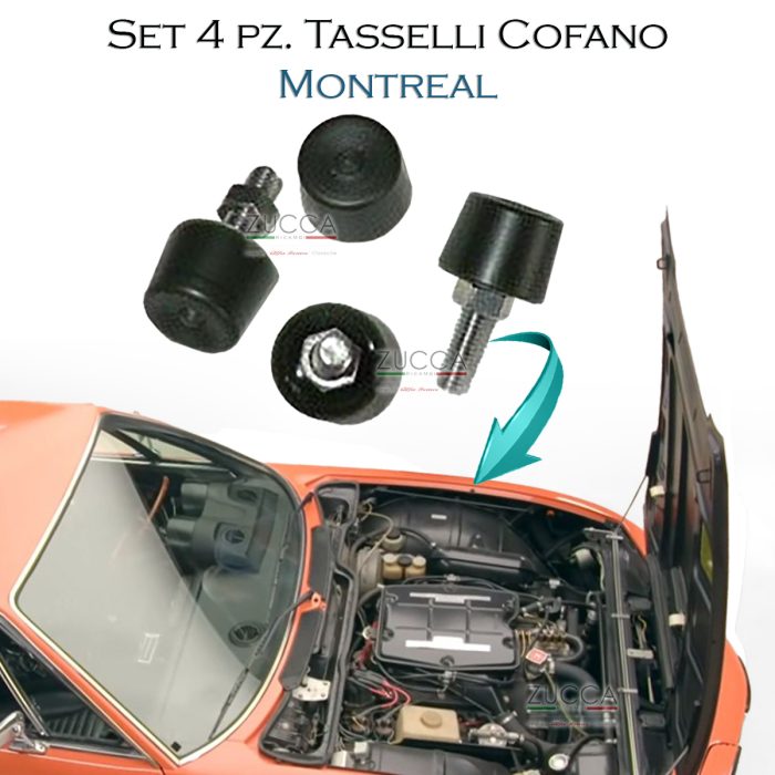 Set (4 pz.) Tasselli Cofano Anteriore (MONTREAL)
