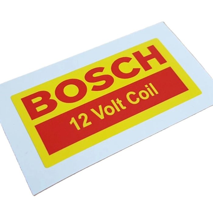 Adesivo "Bosch 12V" giallo/rosso