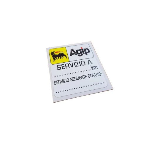 Adesivo "Agip Servizio a..."