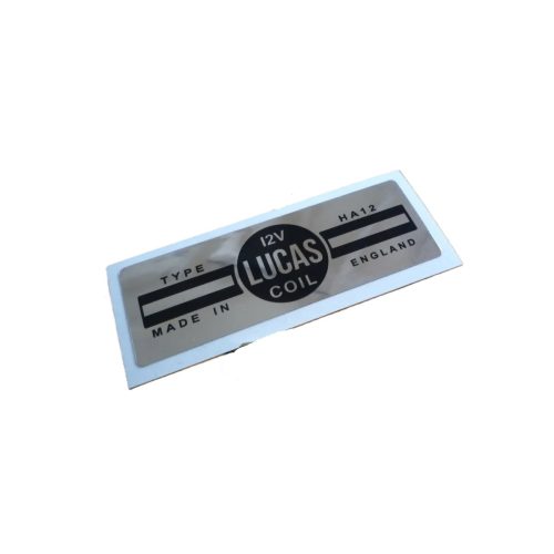 Adesivo Bobina "Lucas HA12 12V" Argento