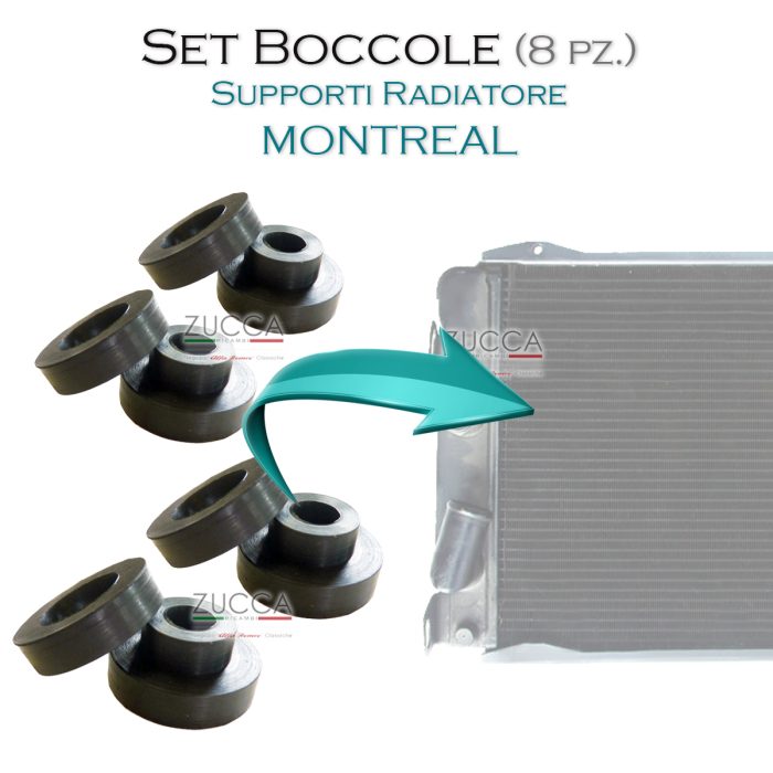 Set (4+4 pz.) Supporti Radiatore (105.64 - Montreal)