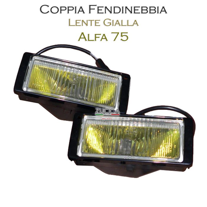 Coppia "2 pz." Fendinebbia (Alfa 75) "Lente Gialla"