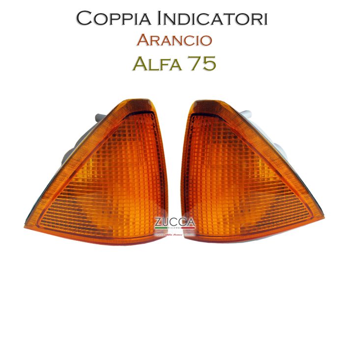 Coppia "2 pz." Indicatori Faro (Alfa 75) - "Arancio"