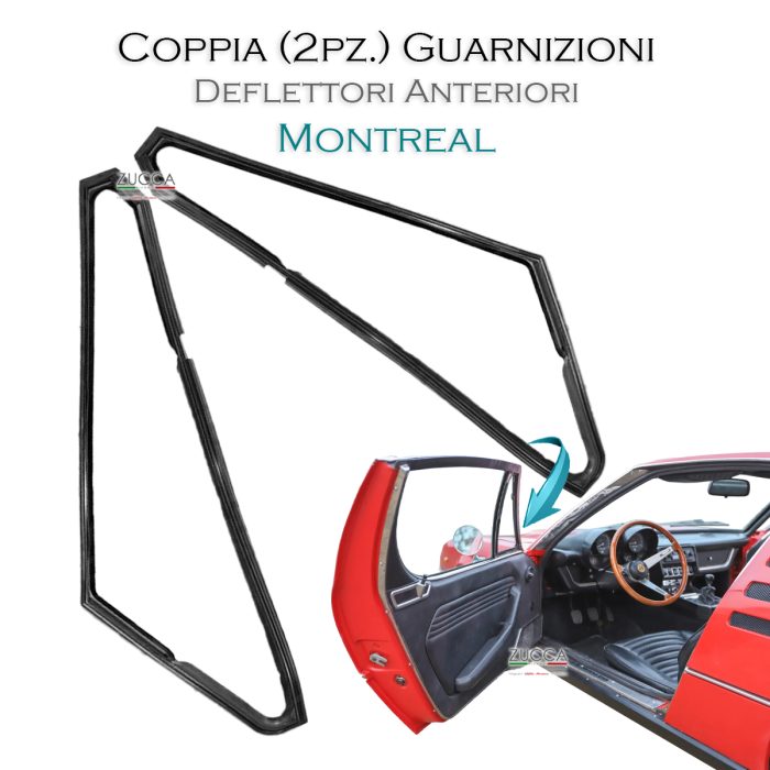 Coppia (2 pz.) Guarnizioni Deflettori Ant. (105.64 - Montreal)